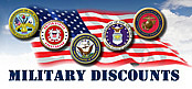 We Offer Discounts to Our Military